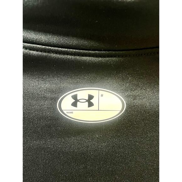 UNDER ARMOUR ColdGear Black Long Sleeve Mock Neck Compression Shirt Top Base YXL - Picture 5 of 6